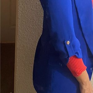 ZARA. Royal blue lightweight blazer. Size XS. So pretty 🤩